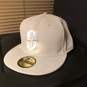 Seattle Mariners Grey New era Fitted capsize 7 3/8